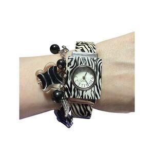 Zebra Print Narmi Watch Cuff Bracelet Syle
